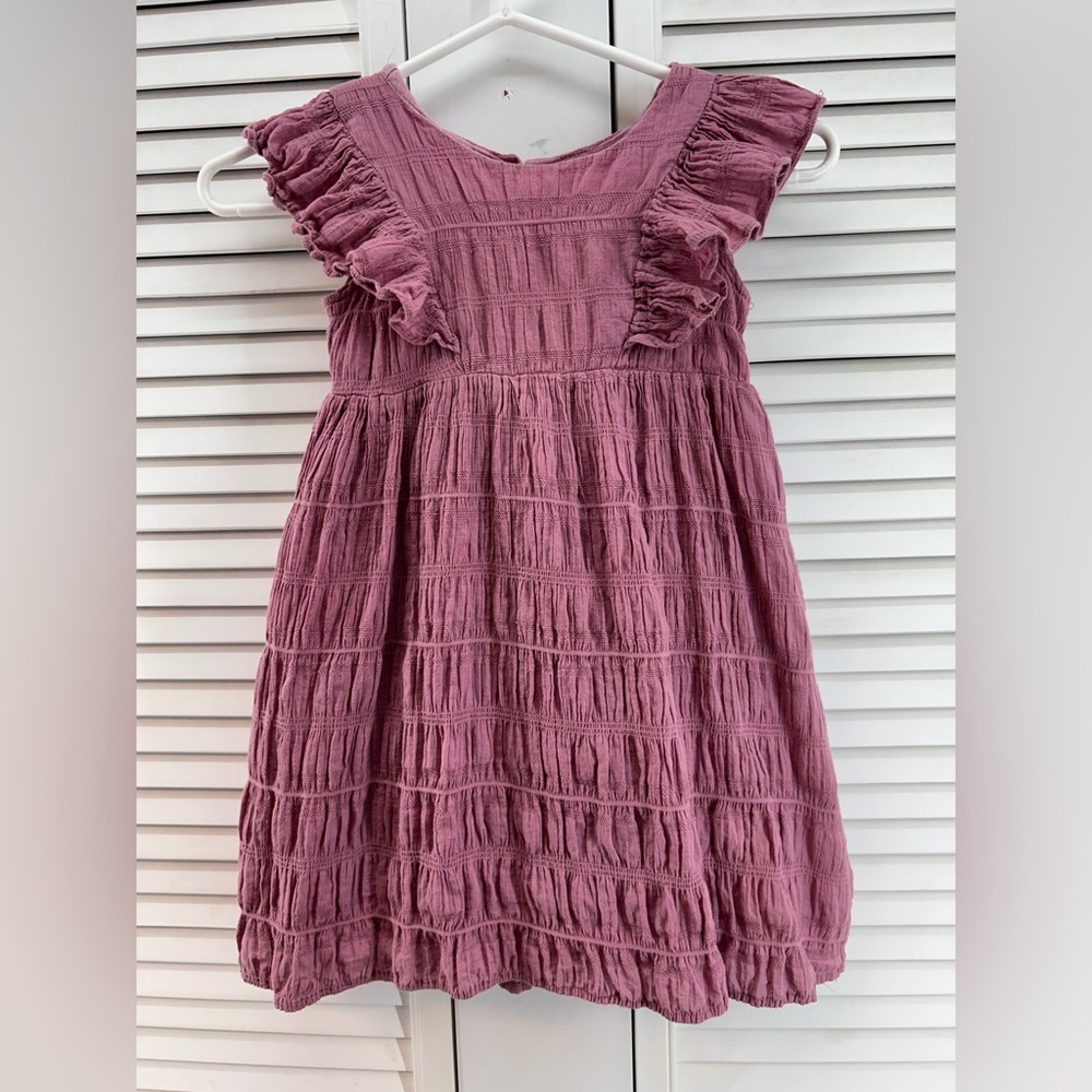 Mabel and honey size 6 mauve Ruffled gauze for Dress